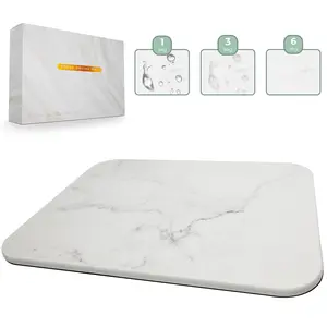 KOKK 16"x12" Eco-Friendly Diatomaceous Earth Drying Stone for Kitchen Counter