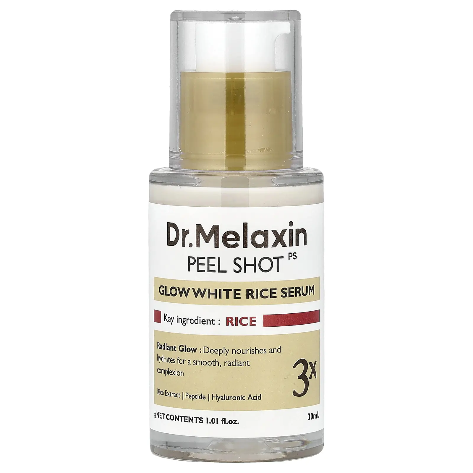 Dr.Melaxin Peel Shot, Glow White Rice Serum, 1.01 fl oz (30 ml)