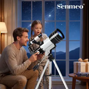 Astronomy Beginners Gifts-Telescope for Adults & Kids, 70mm Aperture Refractor (15X-150X) Portable Travel Telescope with Phone Adapter & Wireless Remote
