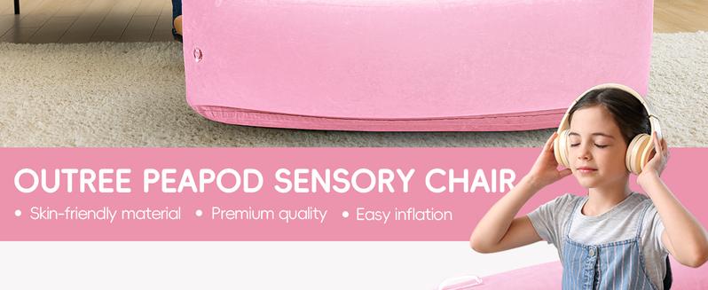 (Summer Turn-Up)OUTREE Sensory Chair for Kids,60" Includes Electric Air Pump,Inflatable Sensory pod for Children,Sensory Toys for Kids with Autism, Summer Turn Up & Father's Day Deal