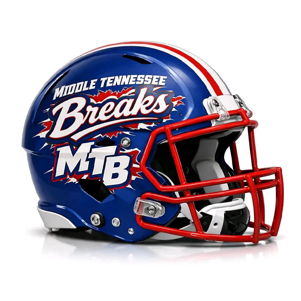 Middle Tennessee Breaks 1 Full Size Authentic Helmet Break Middle Tennessee Breaks 1 Full Size Authentic Helmet Break