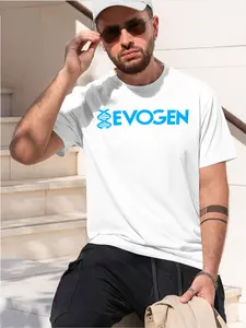 EVOGEN 2026 new model Black/White Tee Stylish & Comfortable Loose Crew Neck Short Sleeve T-shirts Versatile On Trend Eye Catching Printed Graphic Casual Tee for Daily Wear Outings & Leisure
