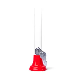 CHUGBUD 2.0 (Red) - Pocket-Sized Beer Bong with Durable Silicone Base and Leak-Proof Design for Portable Drinking Fun