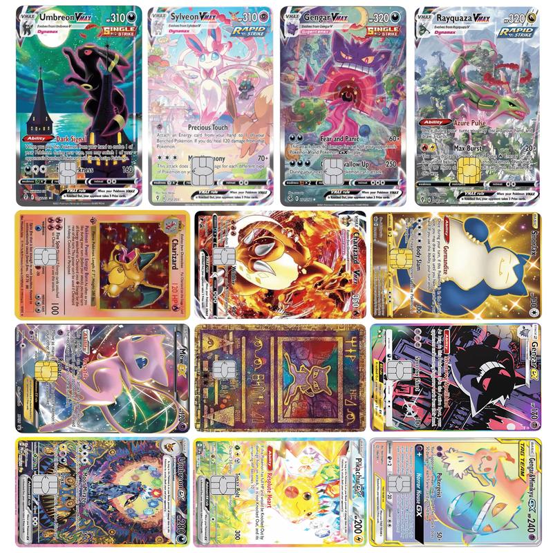 Custom Holographic Debit Card Small Chip Holographic Credit Card Decal Sticker Card Skin Vinyl Sticker Card Cover Playing Card Sticker Pop Culture