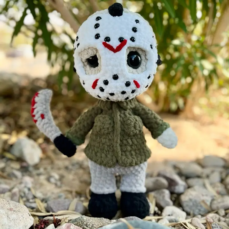 Crochet jason, slasher plushie, horror plush