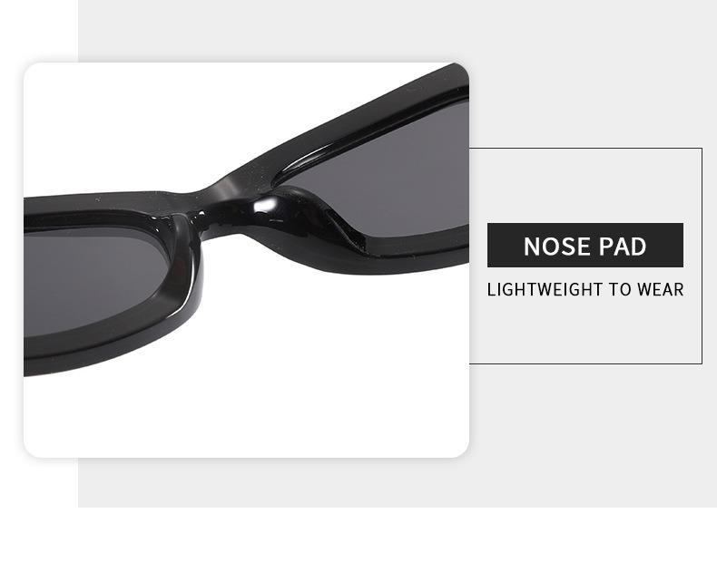 Chunky Retro Rectangular Sunglasses - Bold Slim Frame with Smooth Temple Arms, UV400 Protection Shades Perfect for Y2K Cool Girl Aesthetic and Street Style Must-Haves