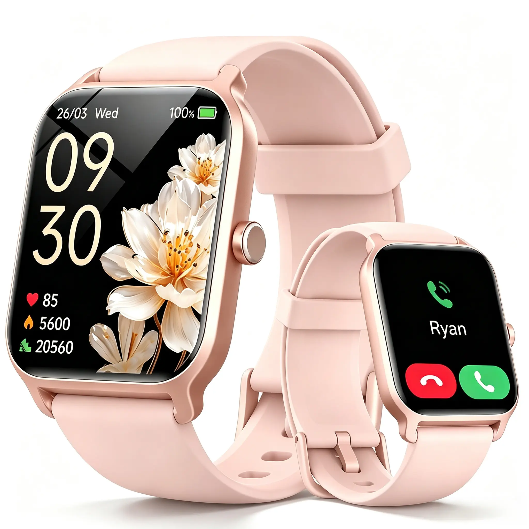 2.01" Touchscreen Smartwatch for Men - Wearable Wristwatch, Wristwatch Devices, Smartwatch for Fitness, Step Tracker Watch with Message Reminder, Alarm, Timer, Music Control, Comfortable Strap, iOS & Android Compatible | Gifts for Women, Cool Gadgets