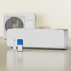 【Enduring Series】（Two packages）Cozeware 12000/18000/24000 BTU 115V/230V Mini Split Air Conditioner Heat Pump 20 SEER2 Inverter Compatible with Wifi Alexa Cools Up to 750 Sq Ft for Living Room Bedroom Study Loft Garage