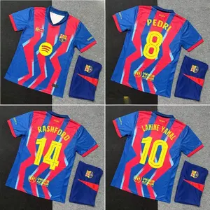 25 26 Barca Red Blue Short sleeve Soccer jersey 25 26 Barca Red Blue Short sleeve Soccer jersey