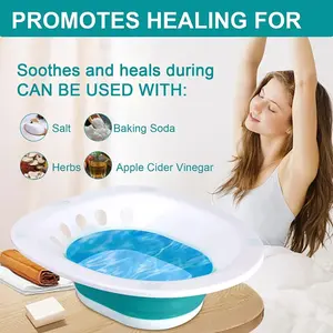 Sitz s Steam Feature - Ideal for Soothing Bath Needs - Solid Basin Container