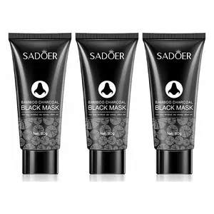 Bamboo Charcoal Facial Mask 60g - Blackhead Clean Pore Cleansing Purifying Exfoliating Moisture Peel Skincare for Hydration -  Gentle