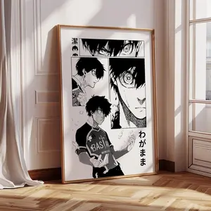 Isagi Yoichi Poster, Blue Lock Digital Print, Isagi Yoichi Art, Anime Wall Art, Manga Panels Decor, Blue Lock Merch, Isagi Blue Lock