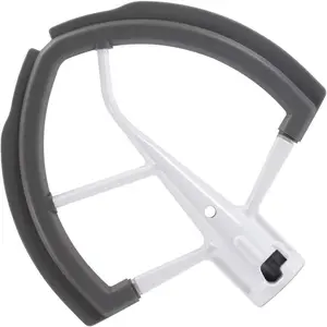 Flex Edge Beater for Kitchen Aid Mixer 6 Quart Bowl-Lift Stand Mixer Bowls, 6 QT Flat Edge Beater with Flexible  Edges Bowl Scraper