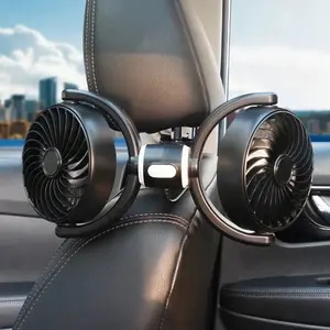 Adjustable Car Seat Cooling Fan USB #Summervibes - 3 Speeds Strong Wind Low Noise 360° rotation Universal Auto Ventilation System for Truck SUV Driver Passenger outdoorfun
