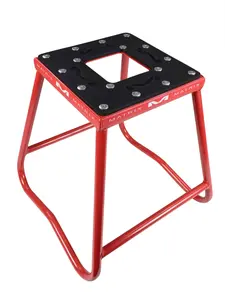 Matrix Concepts C1 Steel Stand w/ Anti-Rock Design for Dirt Bikes and Racing Bikes (Red)