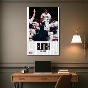 Tre Turner "Clutch" motivational Art- Premium A Print Durable Brushed Aluminum Modern Edge USA Crafted for Modern Art Lovers Wall Decoration