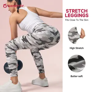 SHOWITTY Women's High Waisted Leggings – Tummy Control Soft Yoga Pants for Workout, Running & Fitness