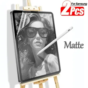 (2-Pack) Matte PET Paper Protective Film for Samsung for galaxy Tab A7 Lite A8 A9 Plus 11-Inch 10.5-Inch 8.7-Inch 10.5-Inch 10.4-Inch Screen Protector for Tab S5E S6 Lite S7 S8 S9 S10 FE Plus 11-Inch 12.4-Inch 2021 2022 2023 2024 Drawing on Paper Film
