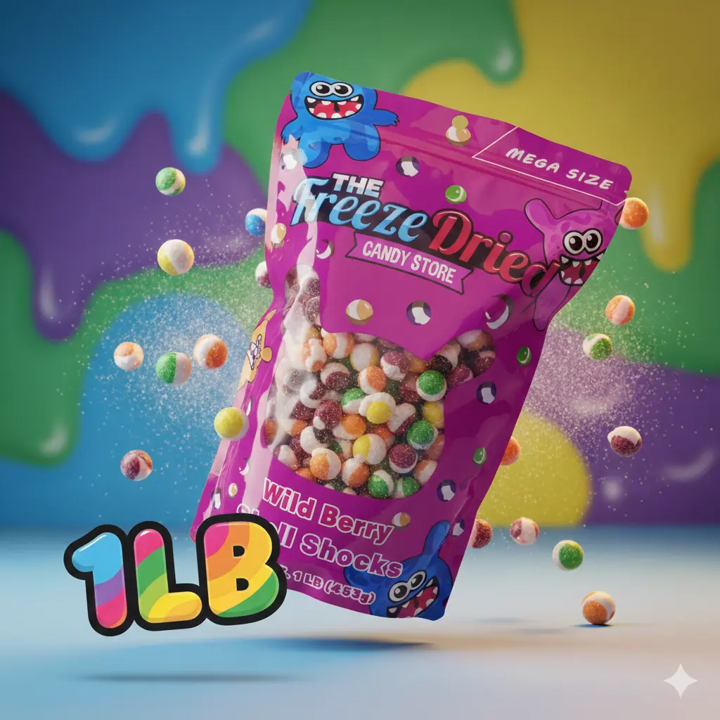 1 LB Bag - Wild Berry Shell Shock - Rainbow Crunch Wild Berry S Freeze Dried Candy - The Freeze Dried Candy Store
