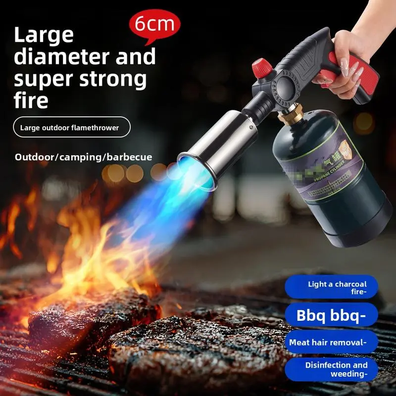 AXIZITECH Powerful Propane Torch(Propane Tank Not Included),With One-Touch Max Fire Button and Safety Lock, Adjustable Blow Torch for Sous Vide Searing Steak, BBQ,Fireplace,Charcoal Wood,Excellent Gift for Christmas and New Year(Without a gas cylinder) Su AXIZITECH Powerful Propane Torch(Propane Tank Not Included),With One-Touch Max Fire Button and Safety Lock, Adjustable Blow Torch for Sous Vide Searing Steak, BBQ,Fireplace,Charcoal Wood,Excellent Gift for Christmas and New Year(Without a gas cylinder) Su