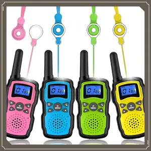 Walkie Talkies for Kids 4 Pack,Family Walky Talky Adults Children Radio Long Range,Outdoor Camping Fun Toys Birthday Present Xmas Gifts for 4 5 6 7 8 Year Old Girls Boys No Battery No Charger(Gag Toys & Practical Jokes)(Gag Toys & Practical Jokes)
