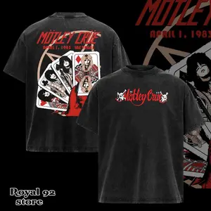 Vintage Motley Crue Band Tour Rock Shirt 80s 1980s Music Graphic Tee, Rock Band Shirt, Retro Music Tee, Rock Music Lover Shirt, Vintage Band Shirts Casual Fabric Fit Top, Top Men's and Women's