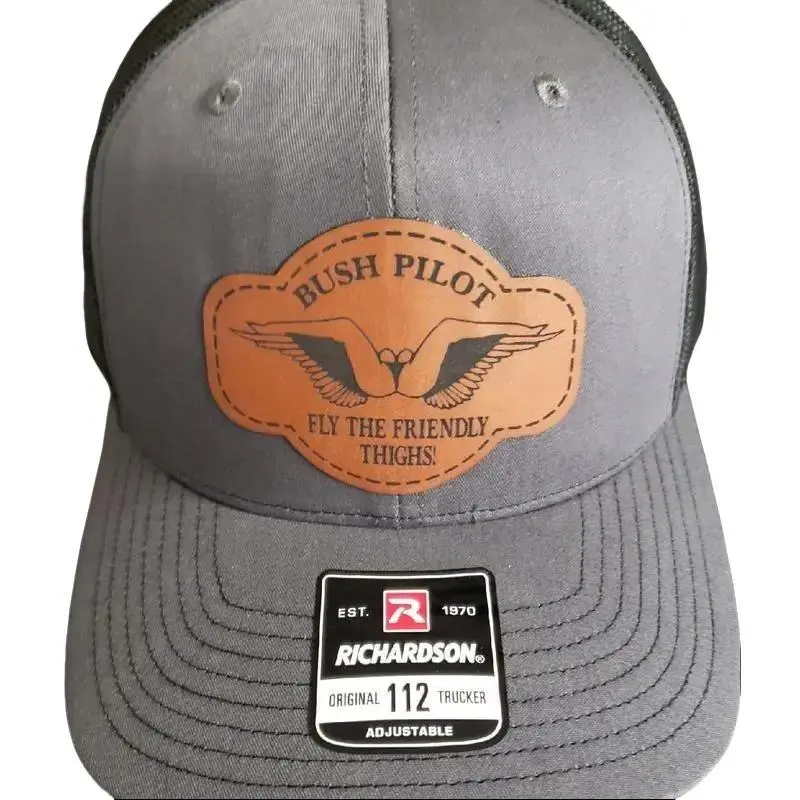 'Bush Pilot' Trucker Hat  Leather Patch Richardson 112