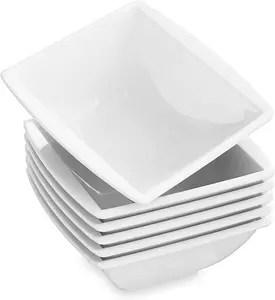 MALACASA 6-Piece Cream White Porcelain Bowls Set, Bowls, Cereal Bowl, Dessert Bowls, Cutlery,Modern Tableware,Blance Series TikTokShopBlackFriday