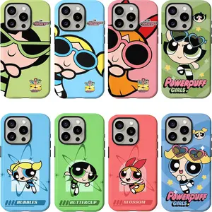 The Powerpuff Girls Blossom Bubbles Buttercup Phone Case for iPhone 17 Pro Max Air 16 Pro 15 14 Plus 13 12 11 and Samsung S26-S23 Plus Ultra Anti-Scratch Protective Case Great Gift for Teens