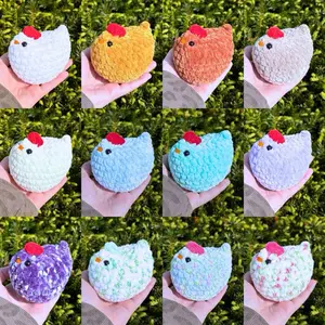 Hand-crocheted chicken (multiple colors)