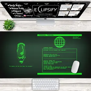 Alien Mouse Pad, Alien Desk Mat, Scifi Terminal Mouse Pad, Gaming Desk Mat, Custom Desk Mat, Scifi Interface, Gamer Mousepad, Movie Mousepad
