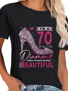 100% Cotton Unisex I'm A 70 Years Old Diamond, 70 and Fabulous 70th Birthday T-Shirt