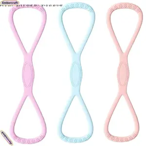 Figure 8 Resistance Band 35LB for Yoga & Fitness, Soft Elastic Exercise Band for Full Body Workout, Durable Lightweight Stretch Band for Home Gym, Pilates, Strength Training & Rehab