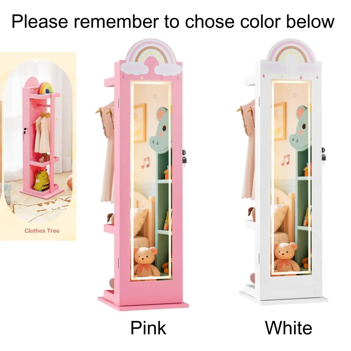 Upgraded 43.5” Rainbow Theme w/ Led Lights