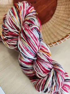 Merino/Nylon 80/20 Sock Yarn - 400 Yds - Birch Cardinal