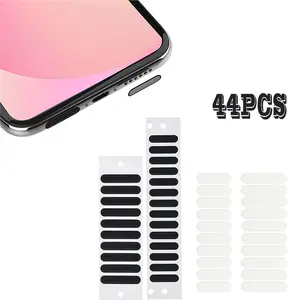 44pcs Universal Smartphone Speaker Dustproof Mesh Covers Audio Clarity Enhancing Easy to Apply.