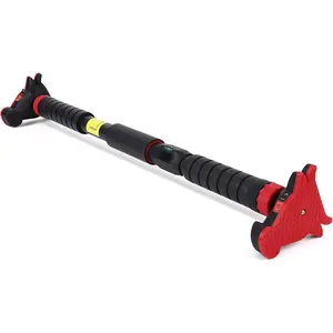 Pull Up Bar for Doorway, 27"-36" Adjustable Hanging Bar with Level Meter, 440 LBS Load Capacity, No Screw Installation, Home Strength Training Chin Up Bar