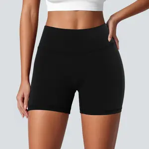 FireSwan Women's High Waisted Biker Shorts Tummy Control Gym Shorts