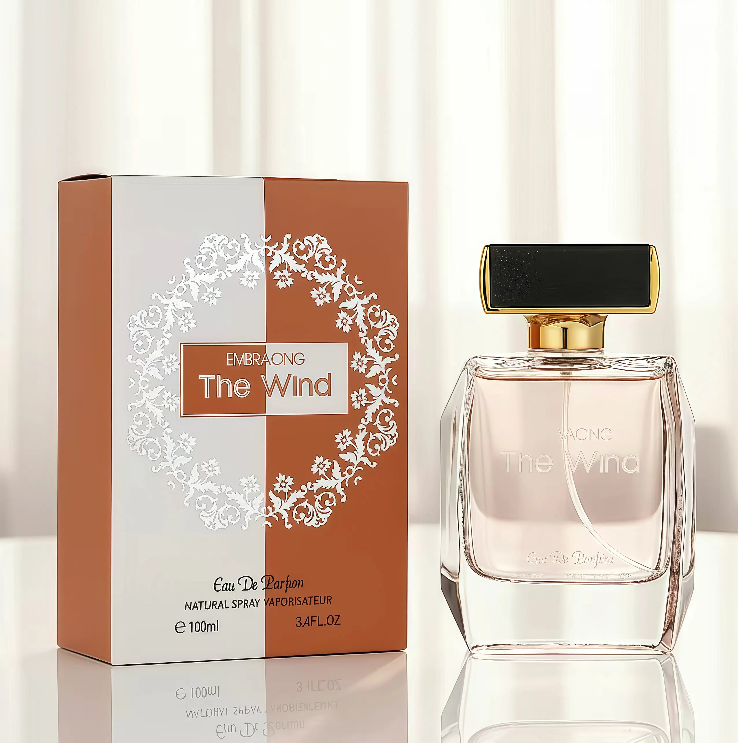 Embracing The Wind Ladies Perfume EDP｜100ml/3.4 FL.0Z |Layered lemon citrus pearjasmine rose cedar musk amber | Gentlepure fragrance without heavy chemical tanglLight breezy aroma brings wind-like comfort Powerful long-wearing daily perfume natural fresh