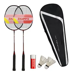 Badminton Racket Set Of 2,Professional Badminton Racket,Composite Carbon Fiber Badminton Racket,Badminton Racquet,Badminton Racket Set,Contains Two Badminton Rackets Plus Two Badminton Balls Plus A Bag,Suitable For Outdoor Activities And Family Outings
