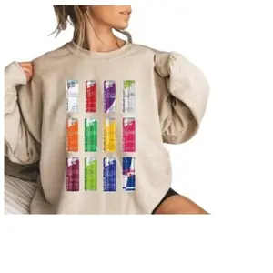 Redbull Energy Drink Print Fashion Sweatshirt - Unisex Streetwear For Trendy Style S