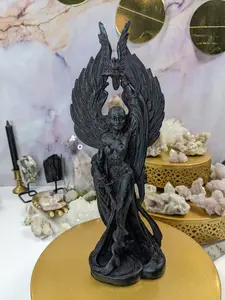 Morrigan Goddess Statue Great Phantom Queen Celtic Irish Warrior Figurine Mythology Figure Altar Deity Wiccan Sacred Feminine Shapeshifter