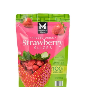 3 OZ Dried Strawberry Slices - Perfect Snack for Your Cravings - Dry