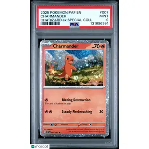 2025 Pokemon Paldean Fates #007 Charmander Charizard Ex Special Coll PSA 9