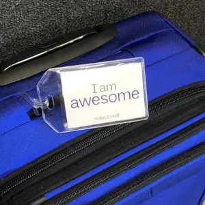 I am awesome™ + I am amazing™ luggage tag