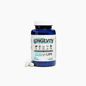 Longevity Lean for Life- All Natural- Converts White Fat Cells To Brown, Immune Support & Brain Support- Non Stimulant- 120 Capsules- Made in USA