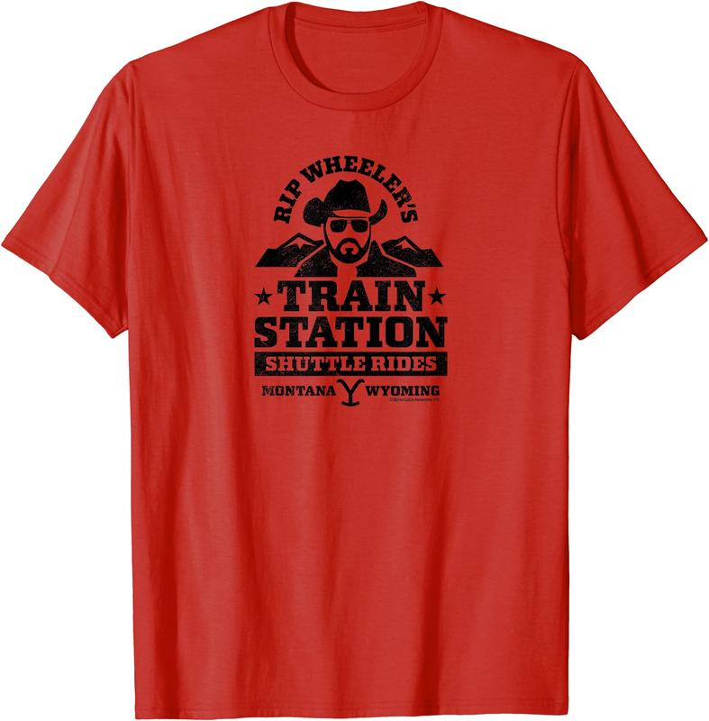 Yellowstone RIP Wheelers Train Station Short Sleeve T-Shirt