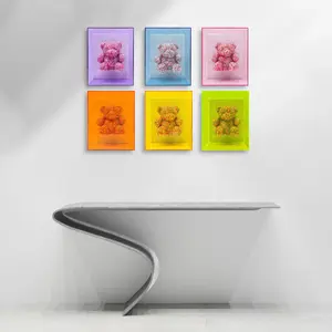 Sprinkle Gummy Bear Wall Art Colorful Decor