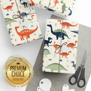 Dinosaur/Monster Wrapping Paper, Dino Party Gift Wrap, T-Rex Wrapping Paper, Jurassic Party Gift Wrap, Kids Dinosaur Wrapping Paper, wp101