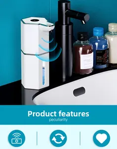 Smart Sensor Soap Dispenser Model M12 - 12oz Contactless Foaming with Infrared Sensing for Home & Office Use Wall Mounted No Contact Hand Washing